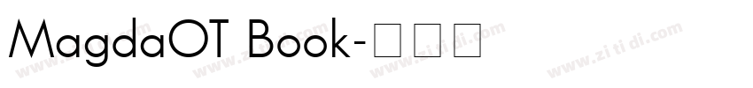MagdaOT Book字体转换